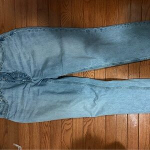 Everlane High-Rise Straight Jeans in Light Blue Wash